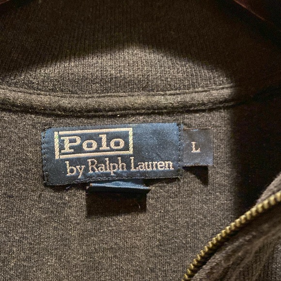 Polo Ralph Lauren Quarter Zip Large Grey - Picture 2 of 4